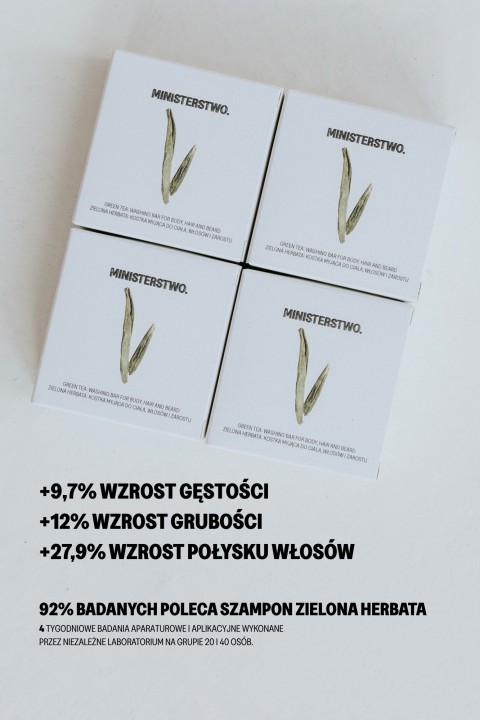 Zielona Herbata - 3w1 szampon w kostce