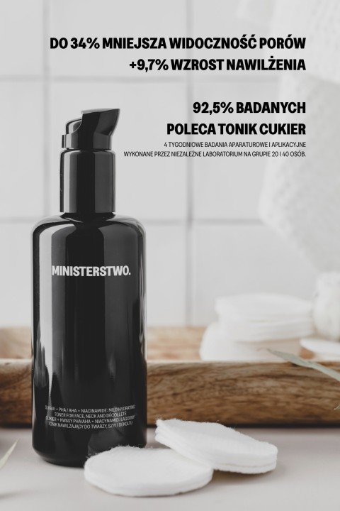 Sugar - hydrating toner for face, neck and décolleté