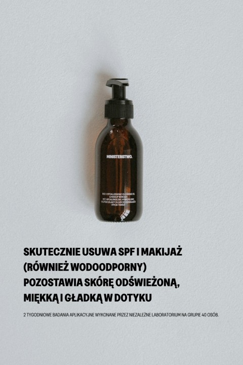 Ryż - hipoalergiczny, hydrofilowy olejek do demakijażu