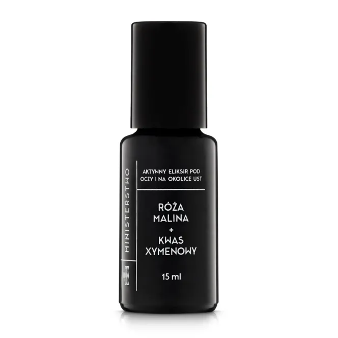 Aktywne serum pod oczy i na okolice ust Róża Malina + Kwas Xymenowy